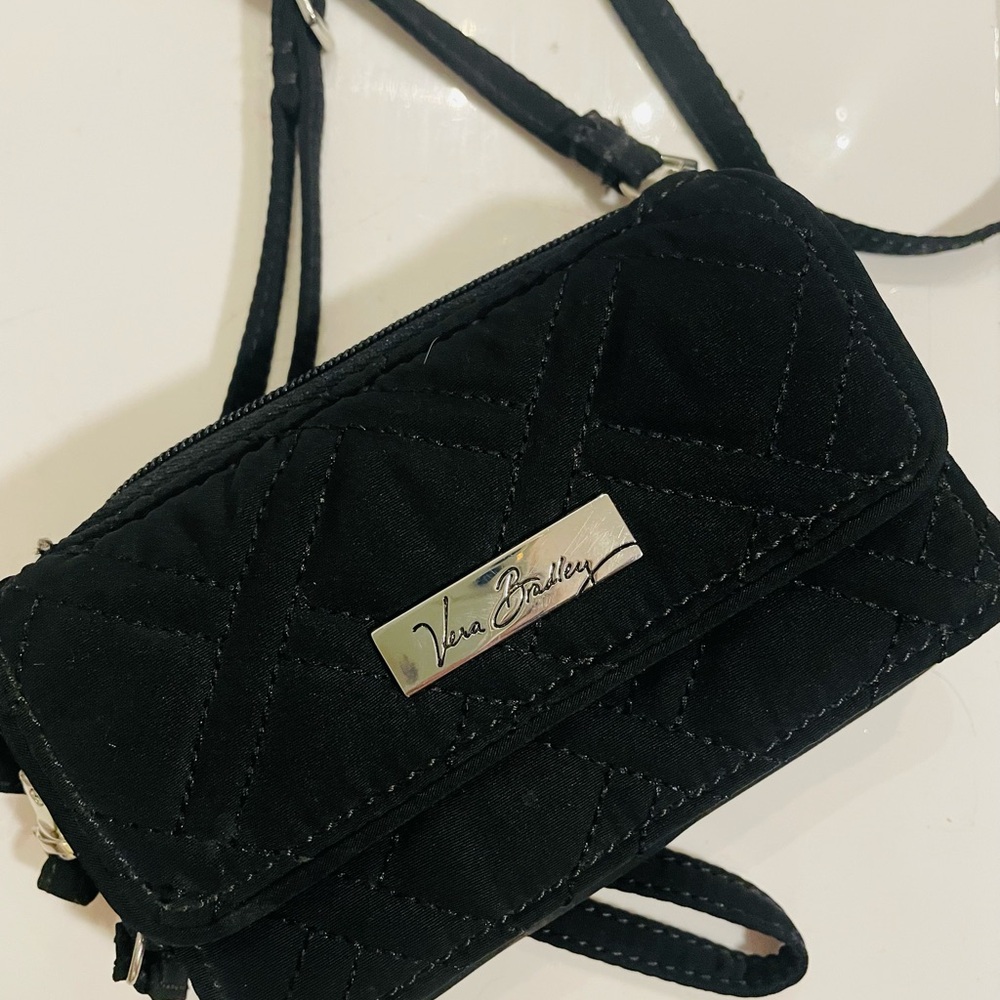 Vera Bradley Black Quilted Crossbody